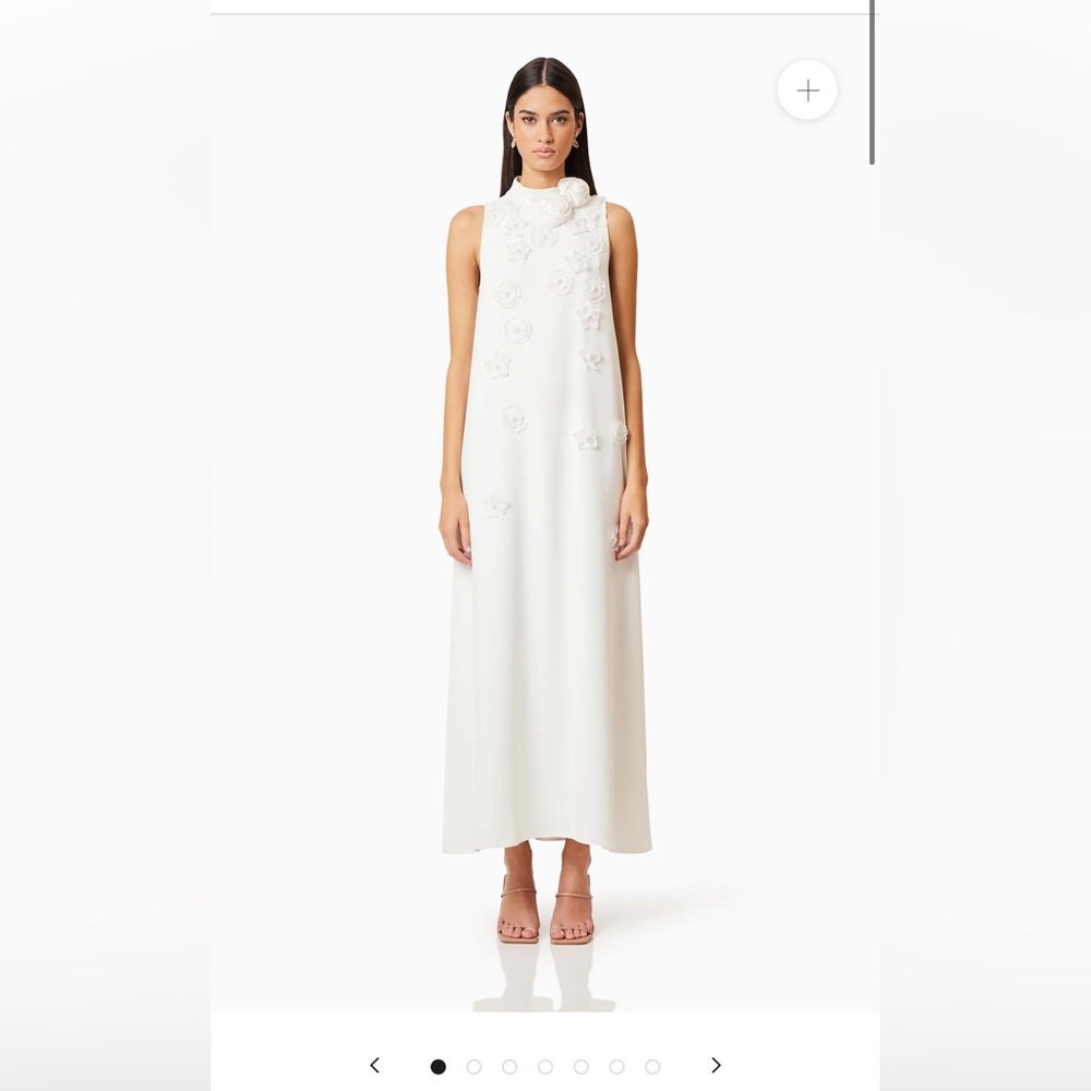 Elliatt Lilydale 3D Maxi Dress in White